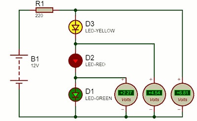 استفاده از led به عنوان دیود زنر در مدارهای الکترونیکی